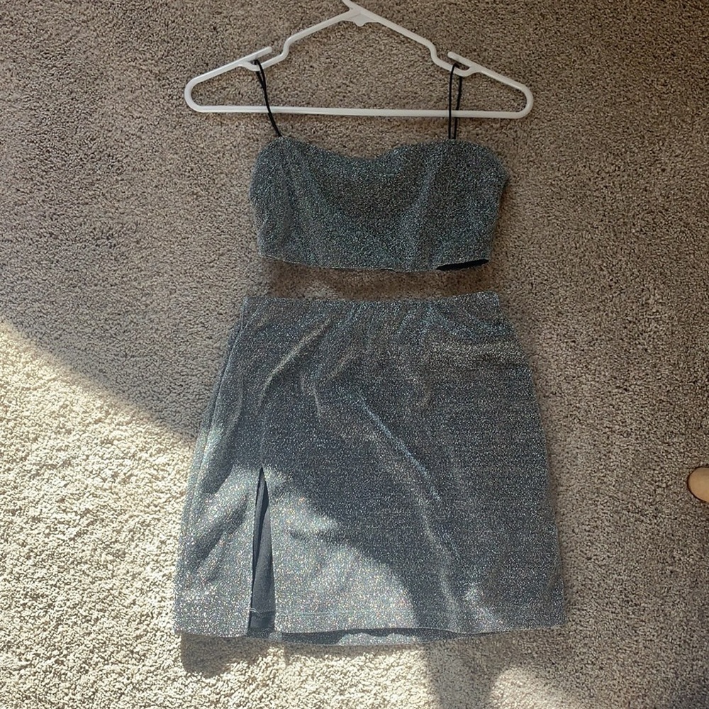 White Fox boutique two piece dress.